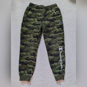 Champion Kids Camo Joggers with Logo Size M